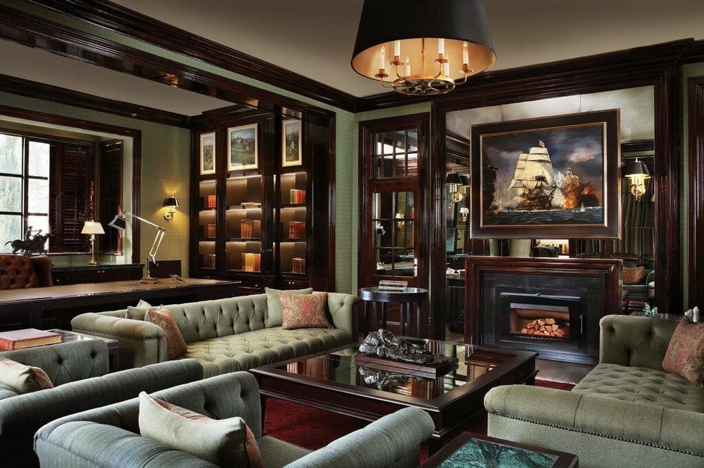 Custom Designs 10 Interior dark wood bold luxury